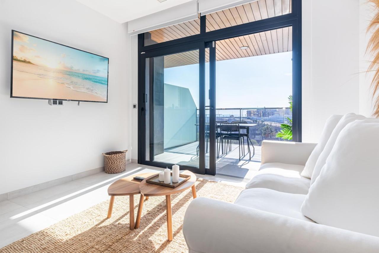 Sunset Waves Deluxe Apartments Poniente Beach Resort 베니돔 외부 사진